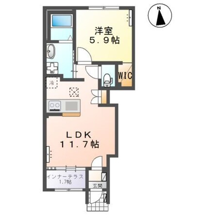 北山駅 徒歩40分 1階の物件間取画像